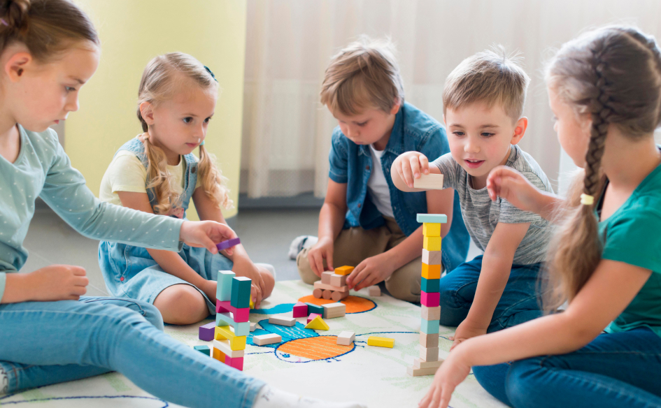 Bright and clean daycare playroom in Abbotsford